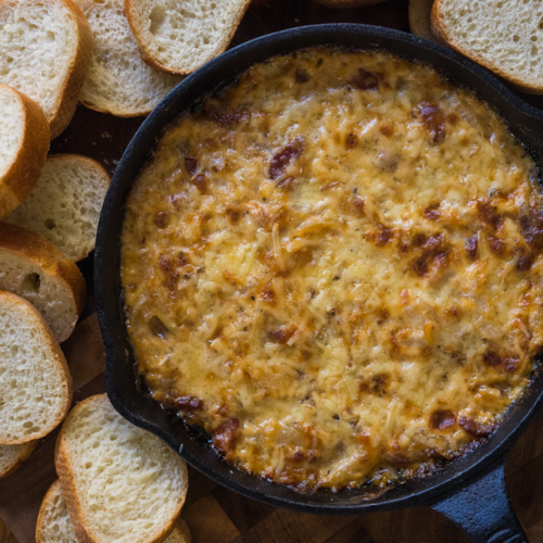 Carmelized Onion Bacon Dip Nancy Lee & Me