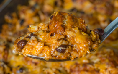 Cheesy Enchilada Meatball Casserole – Your family will love this