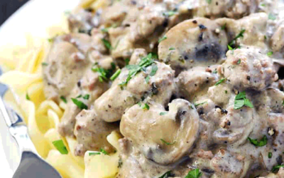 Mushroom Soup Stroganoff – Your family will love this.